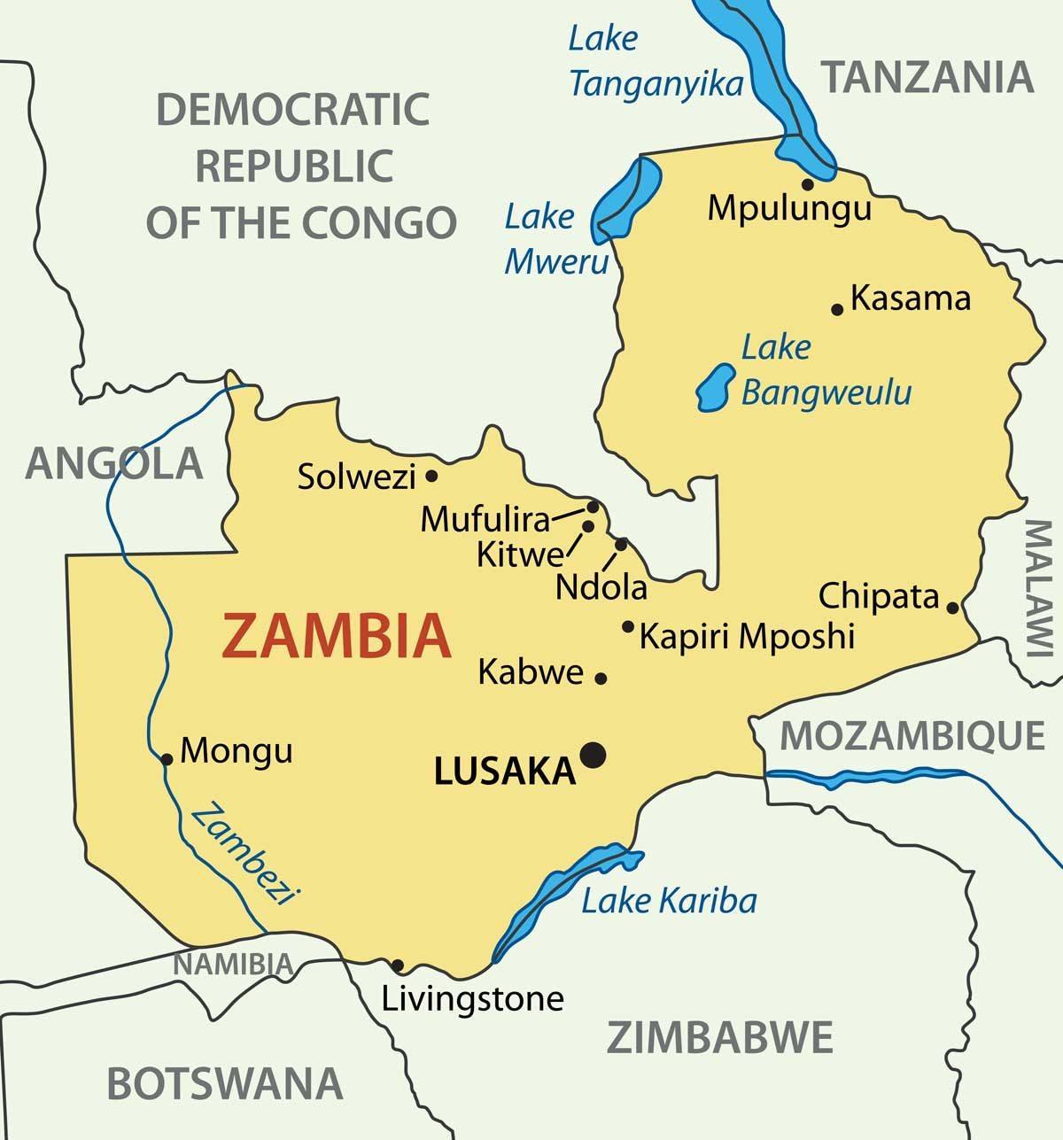 ਨਕਸ਼ਾ ਦੇ kitwe Zambia